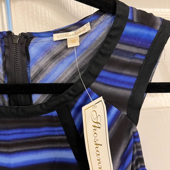 Shoshanna NWT Blue & black dress, NWT, size 10, beautiful, excellent condition. - Picture 6 of 7